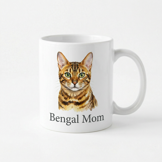 Bengal Cat Mom Ceramic Mug