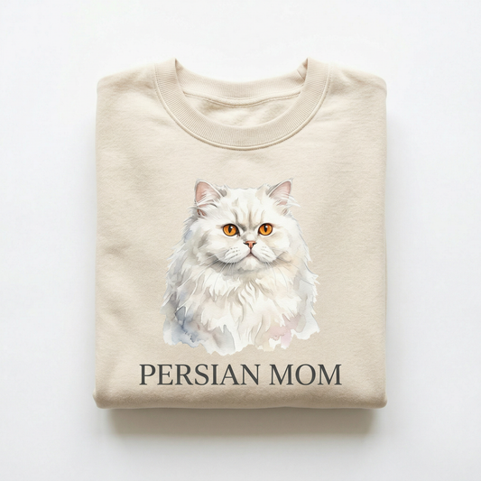 Persian Cat Mom Crewneck Sweatshirt