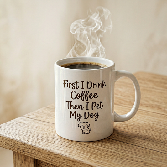 But First Coffee and My Dog Ceramic Mug | Morning Ritual